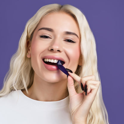 Dr.Rent Purple Teeth Whitening Strips 21 Treatments - Safe for Enamel - Non Sensitive Teeth Whitening - Whitening Without Any Harm - Pack of 42 Strips